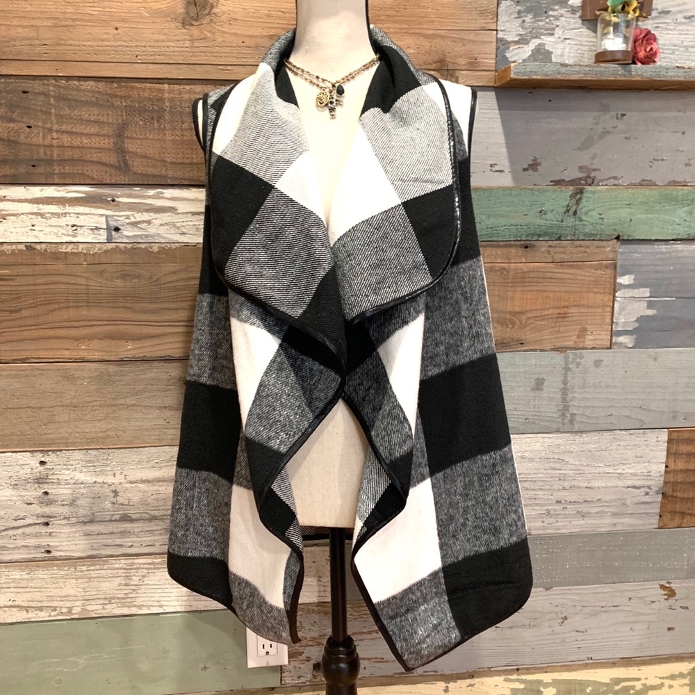 Checked Vest - image 4